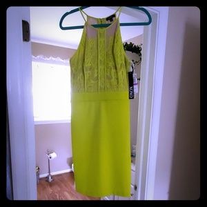 Lime Green Mini Dress